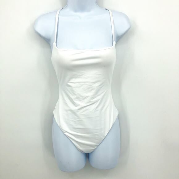 ANDIE SWIM Fiji One-Piece Swimsuit XS Tall US 0-2 White Lace-Up Back NWT - Picture 5 of 14